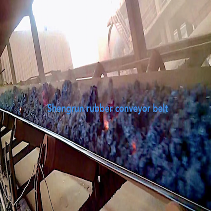 Fabric EP Or NN Carcass Heat Resistant Conveyor Belt For Lime Plants